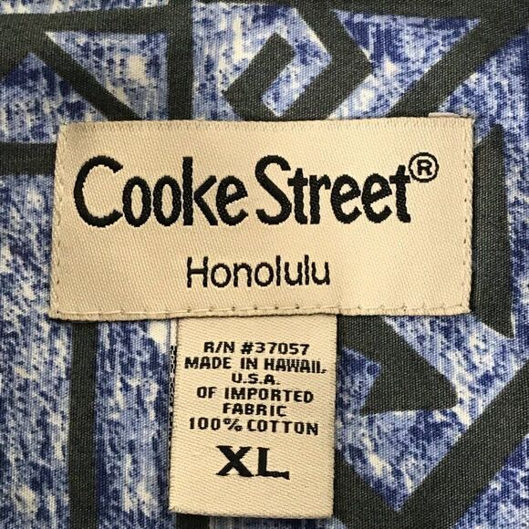 Cooke Street Casual Button Up Hawaiian Shirt Men's XL Floral Cotton Beach Summer - Picture 9 of 10